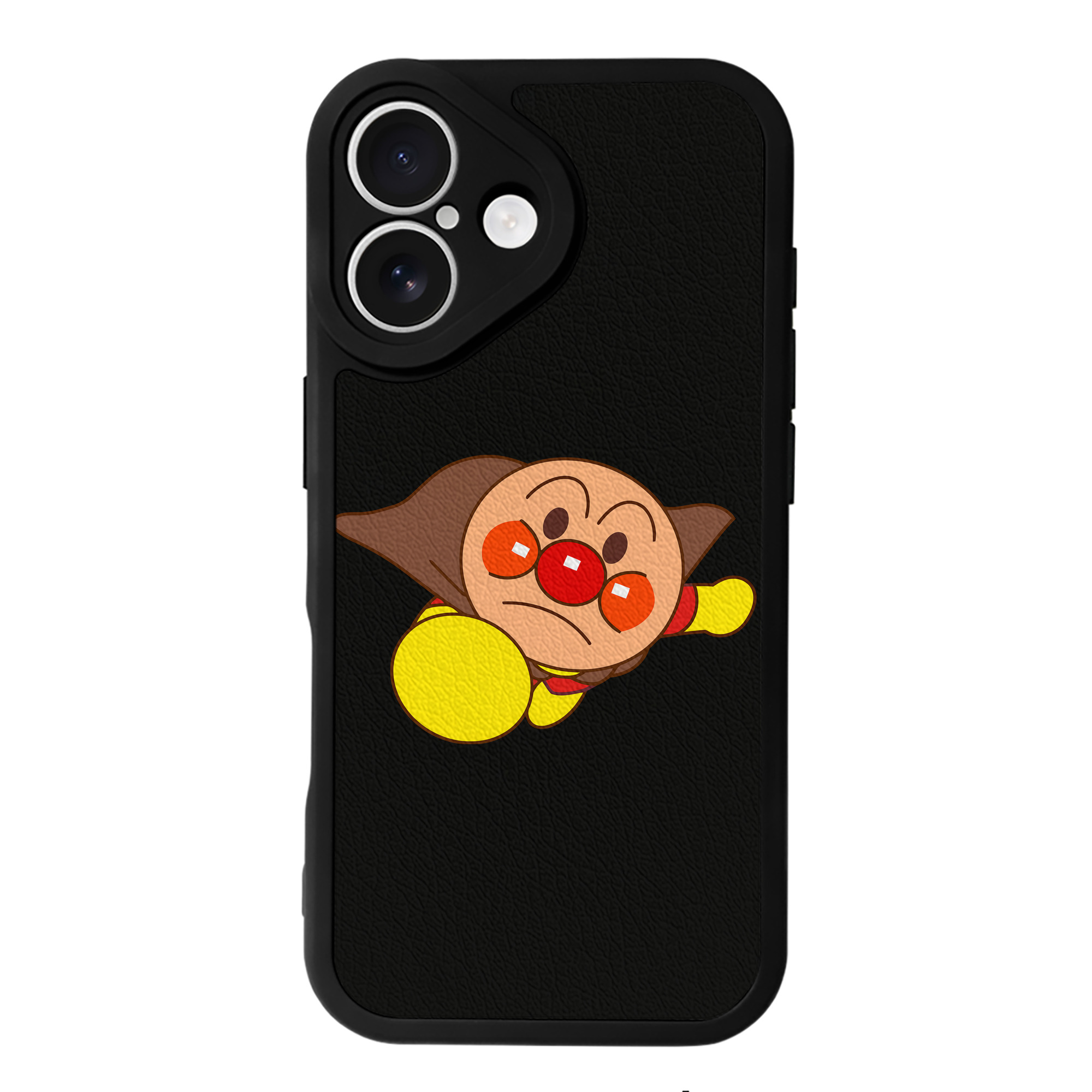 （画像用） アンパンマン Anpanman 【iPhone 16シリーズ対応】シリコンスマホケース（レザー調） 材質：シリコン